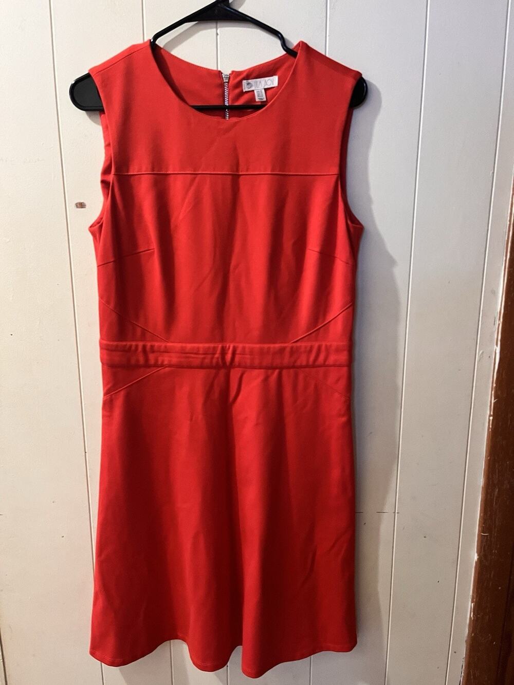 Lila Rose red sleeveless A-line dress with seam detailing Size 10